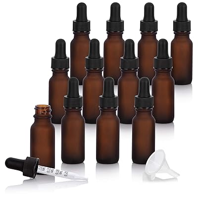 Download Buy 15 Ml 0 50 Oz Frosted Amber Glass Boston Round Graduated Measurement Glass Dropper Bottle 12 Pack Funnel For Essential Oils Aromatherapy E Liquid Food Grade Online In Bahrain B07r7s5rsb