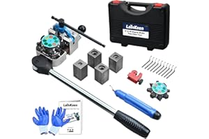 LainKeen Professional Brake Tube Line Flaring Tool 45 and 37 Degree Set, Single, Bubble, Double Flare Tool Kit