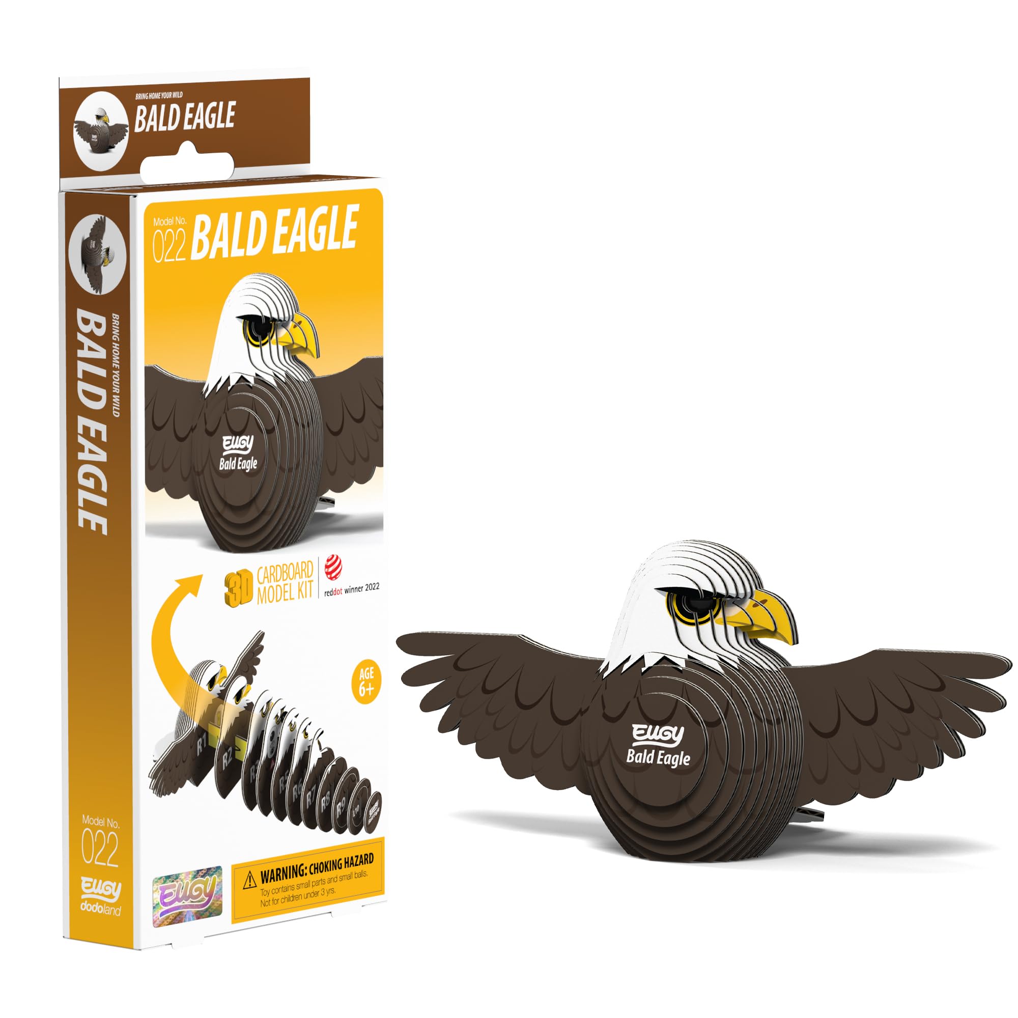 EUGY Bald Eagle 3D Model Craft Kit