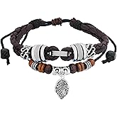 MINACHI Bohemian Leather Wrap Bracelet with Butterfly Charm, Punk Style Jewelry for Women