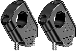 LOKTENWO Aluminum Alloy 1.125” (28.6mm) Motorcycle Handlebar Risers, Universal Handlebar Mount Clamp Risers Compatible with Dirt Pit Bike