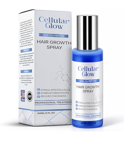 Amazon.com: Cellular Glow Copper Peptide Hair Serum Spray 10% GHK-Cu + 5% AHK-Cu Peptides for Hair & Scalp - Lightweight Hydrating Formula for Smooth Finish : Beauty & Personal Care Amazon.com: Cellular Glow Copper Peptide Hair Serum Spray 10% GHK-Cu + 5% AHK-Cu Peptides for Hair & Scalp - Lightweight Hydrating Formula for Smooth Finish : Beauty & Personal Care