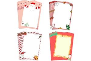 HODMOPLI 100 Sheets Christmas Stationary Paper 8.5×11 inch Christmas Letter Paper Writing Paper for Notes Greeting Cards Christmas Holiday Invitation Home Office School Supplies