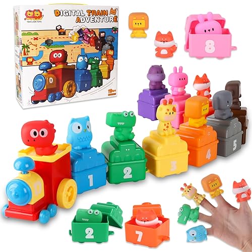 QASUN Gifts for 1 2 3 4 Year Old Boy Girl,Montessori Toys for 1 2 3 Year Old Gift,Toys for 1 2 3 4 Year Old Boys Girls,Birthday Gift for 1 2 3 Year Old Boys Girls,Kids Presents Train Set Toy