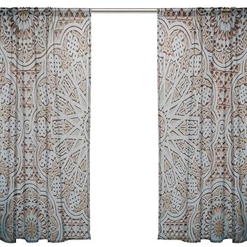 Amazon Com Rh Studio Sheer Curtain Drape Two Panel Stucco Ceiling