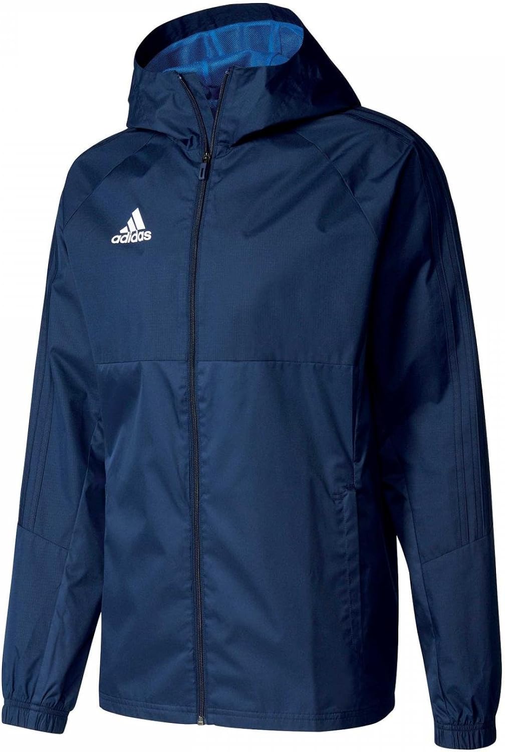 Men Adidas Soccer Tiro 17 Rain Jacket Black/Grey