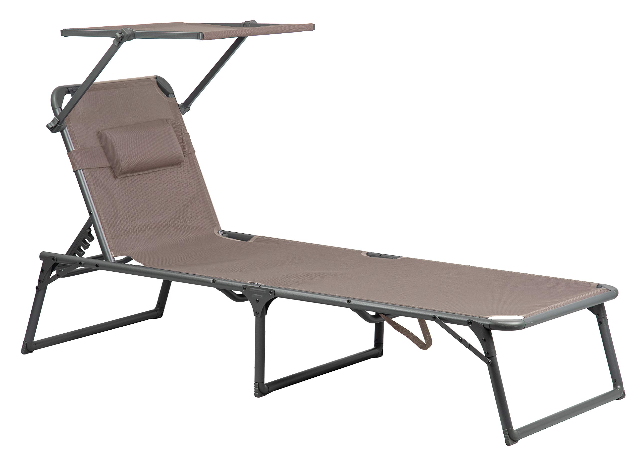 Portal Outdoors Unisex-Adult Kevin XXL camping and garden chair, Brown, large