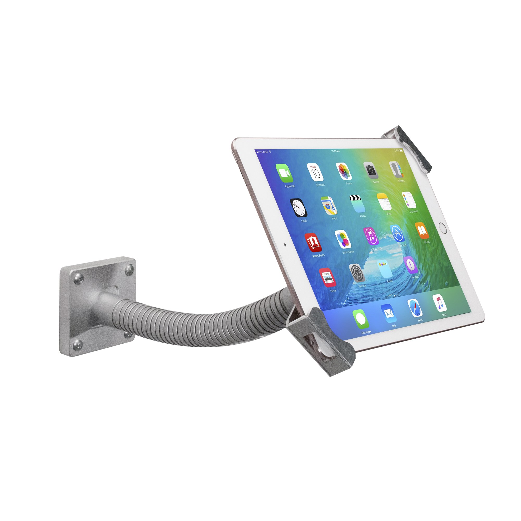 CTA Digital Security Gooseneck Tablet Mount for 7-13 Inch Tablets, Compatible with iPad Pro 9.7/10.5/12.9, iPad Mini, Surface Pro 4 and More, Adjustable, Wall Mount