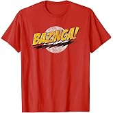 The Big Bang Theory Distressed Bazinga Logo TV Show T-Shirt
