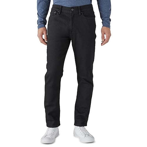 Lucky Brand Men 410 Athletic Fit Jean, Black Rinse, 40W x 34L