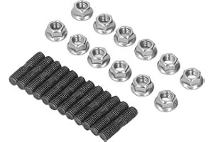 Exhaust System Exhaust Manifold Stud Nut Kit Replacement for for 3.9 5.9 6.7L 1989‑2019 Models