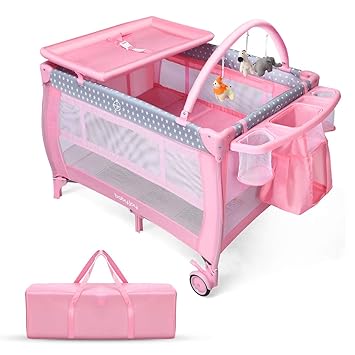 baby playpen with changing table