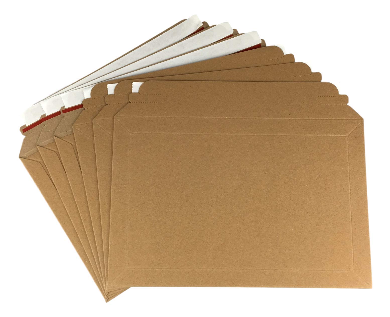 Crimson Starfish Cardboard Envelopes | 100 Large A5 Peel & Seal Letter Envelopes | 194mm x 292 mm Envelopes for Postals, Book Size | Rip & Strip Open | Mailers for Royal Mail Letter Posting (PIP)