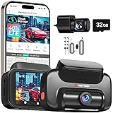REDTIGER 4G LTE Dash Cam Front and Rear,Remote Live