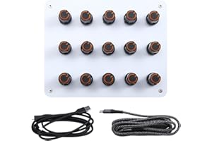 Vernijtrdy USB-C Interface, 15 Knob Knobs,Custom CC Information Volume, Music Host Software, MIDI Controller
