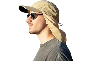 TOP-EX L/XL/XXL UV50+ Waterproof Neck Flap Baseball Sun Cap