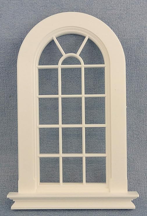 Melody Jane Dolls House White Plastic Tall Arched