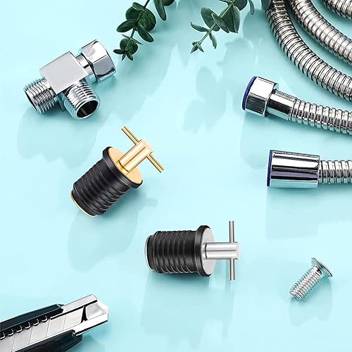 Nayciiy 4 Pcs Boat Plug Snap Plugs T Handle Boat Drain Plug