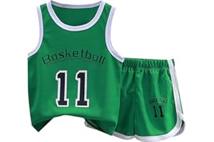 Boys Basketball Jerseys Set #11 for Kids Youth Sports Tank Top Shorts Basketball Uniform Set Girls Athletic Training Outfits