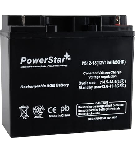 18ah Kung Long WP18-12I - Per Tosaerba, Barche, Scooter, Sistemi UPS Batteria AGM 12V