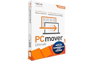 Laplink PCmover Ultimate 11 - Easy Migration of your Applications, Files and Settings from an Old PC to a New PC - Data Transfer Software - With Optional Ultra High Speed Thunderbolt Cable - 1 License