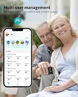 HealthTree Fingertip Pulse Oximeter Bluetooth Oxygen Saturation Monitor view 2
