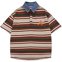 Amazon.com: Aelfric Eden Knitted Polos Shirts Vintage Open