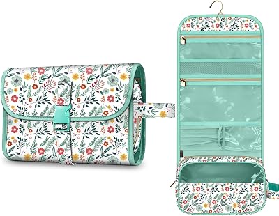 FINPAC Portable Toiletry Travel Wash Bag Large Water Resistant Hanging