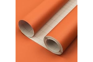 Consine Orange Peel and Stick Wallpaper, 15.7 X 78.7 inches Renter Friendly Wallpaper, Vinyl PVC Removable Wall Paper, Self-Adhesive Wall Sticker Decoration for Counter Furniture Cabinet and Room