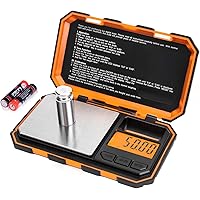 Fuzion Digital Pocket Scale, 200g x 0.01g Jewelry Gram Scale, 6 Units Conversion Mini Scale with LCD Display, Tare…