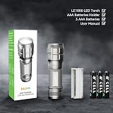 Lighting EVER LE1000 LED Torch Battery Powered Adjustable Focus IP44 Water view 7