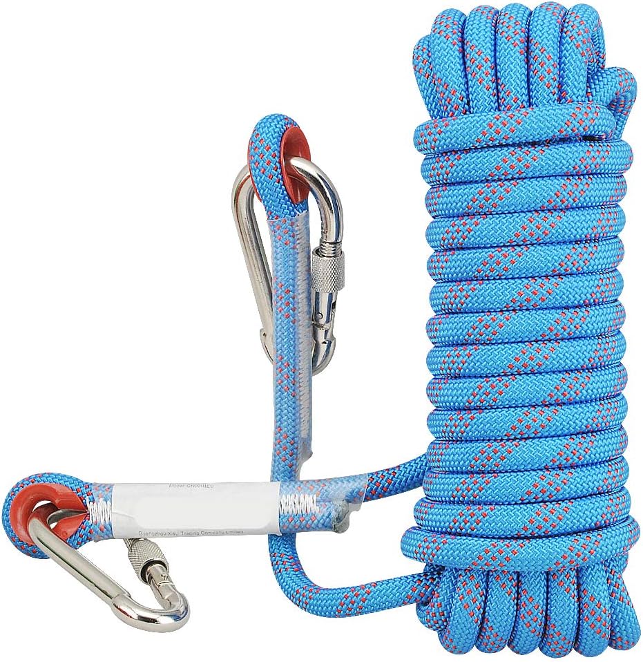 Syiswei Static Rope Low Stretch Hiking Rope 12mm Polyester Made Durable Diameter 10mm for Hiking and Sporting