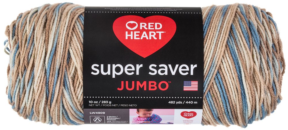Coats Yarn Red Heart Super Saver Yarn Mirage, Paper, Multicoloured, 1-Piece