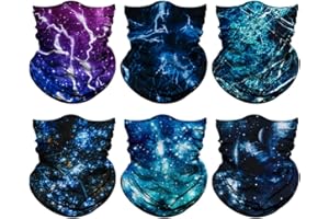 Venswell Neck Gaiter Face Mask Men Women,Seamless Bandana Rave Face Cover Scarf Mask,Balaclava,Headband, Head Wrap,Headwear