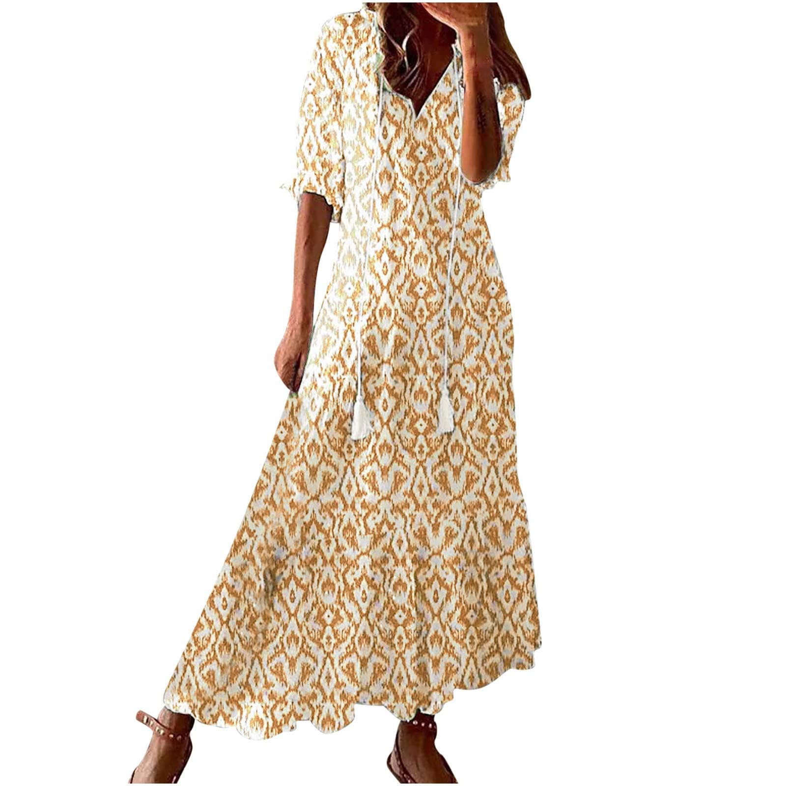 YNCSZEC Prime Shopping Online Womens Summer Dresses