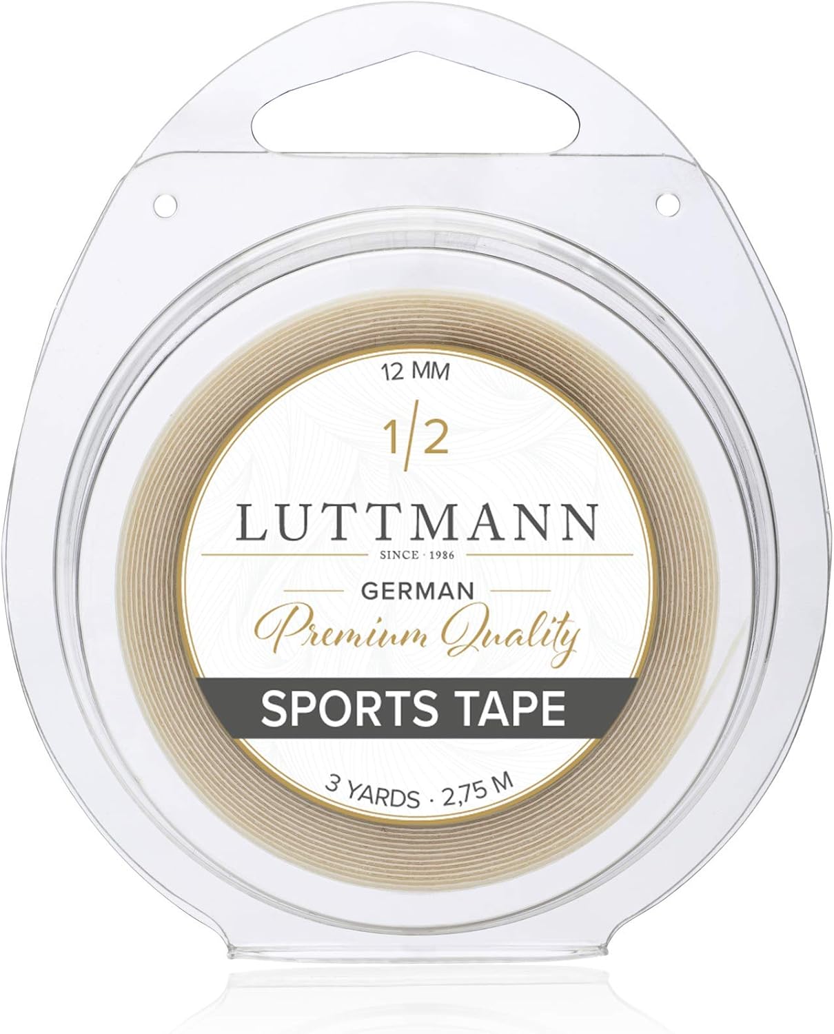 LUTTMANN Sports Tape - Tape 12 mm x 2.75 m for wigs tulle lugs, hair systems, Full Lace Wig, hairpieces & extensions