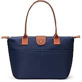 DIXEIGHT Nylon Tote Bag Women Zipper Shoulder Purse Large Hobo Top Handle Foldable Handbags for Work Travel Shopping