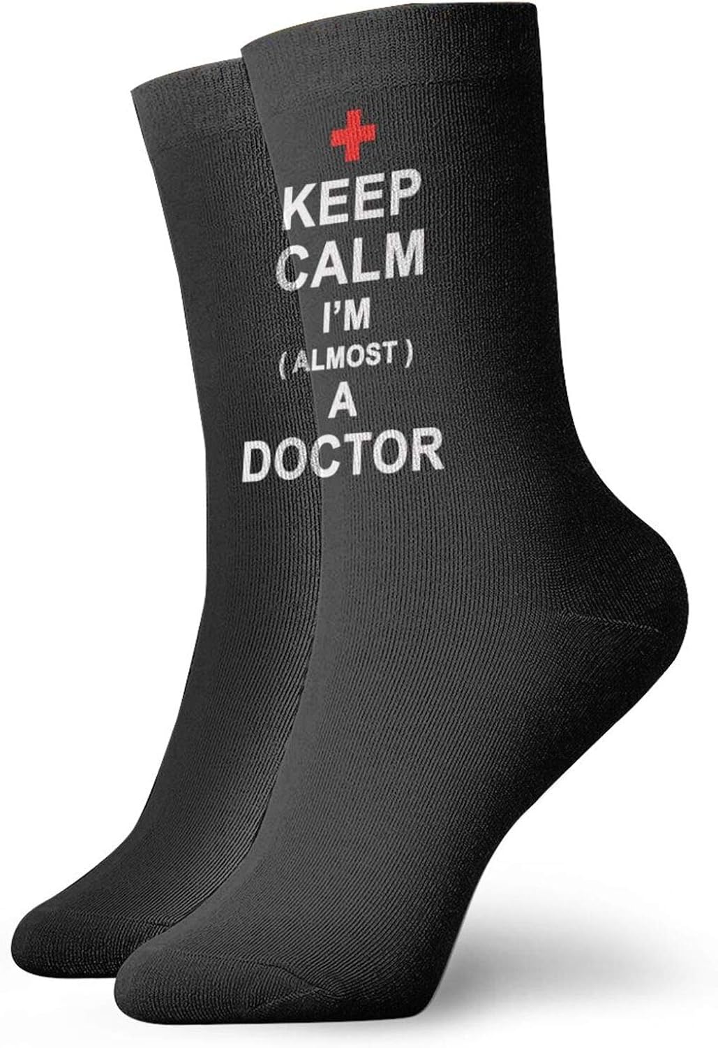 Keep calm I am almost a Doctor Funny Ankle Socks for Men Women Athletic