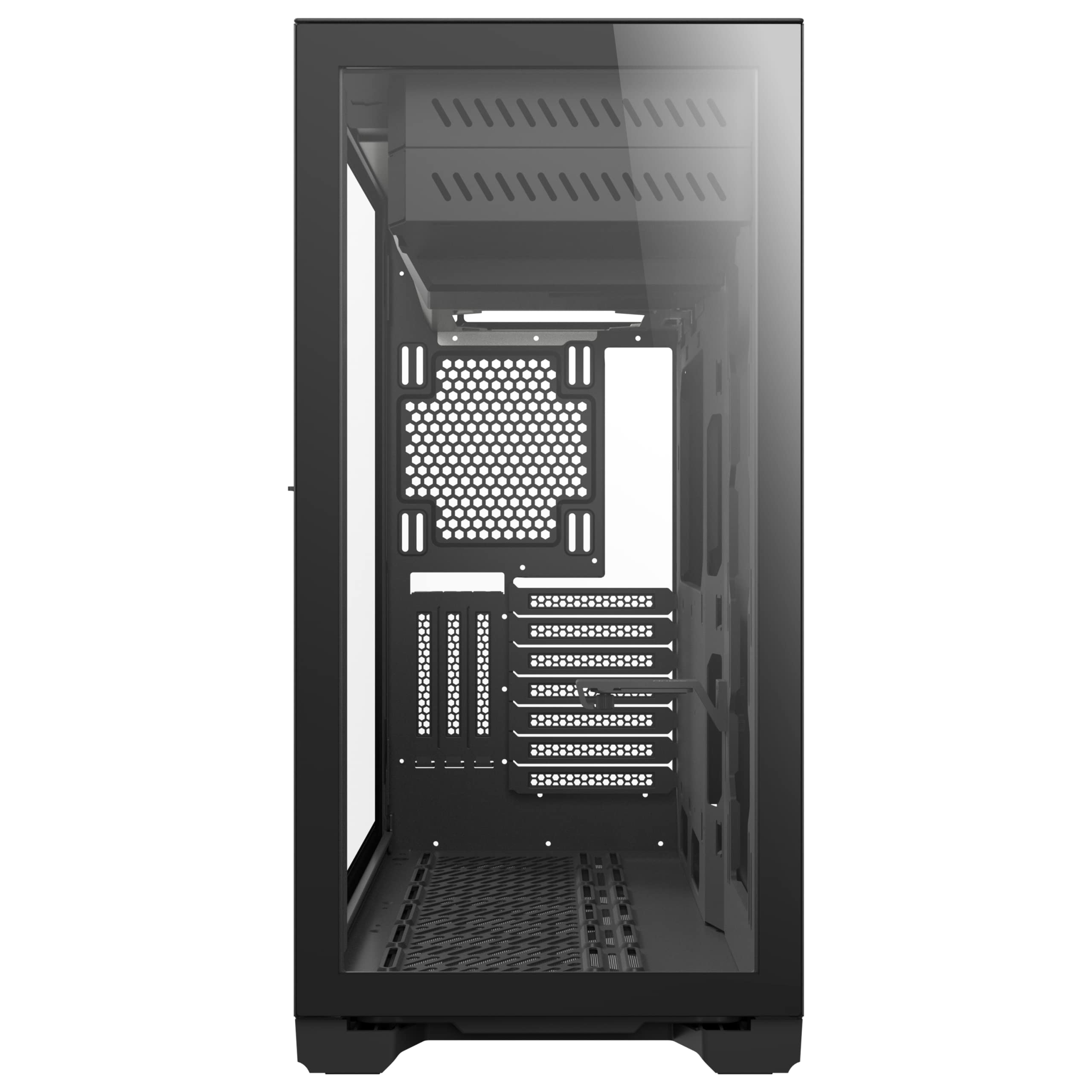 Antec Performance Series P120 Crystal E-ATX Mid-Tower Case, Tempered Glass Front & Side Panels White Led USB3.0 X 2, Aluminum Vga Holder Included - PC