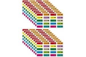 KJHBV 20 Sheets Rectal Use Only Stickers Self-adhesive Pvc Labels 400pcs Assorted Color for Embellish