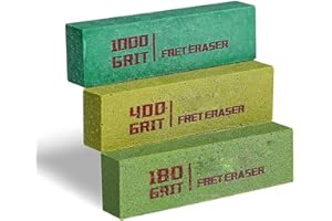 Redcolourful 3 PCs Fret Polishing Erasers String Polishing Abrasive Rubber Blocks Guitar Musical Instrument Rust Remover Brush Fret Erasers