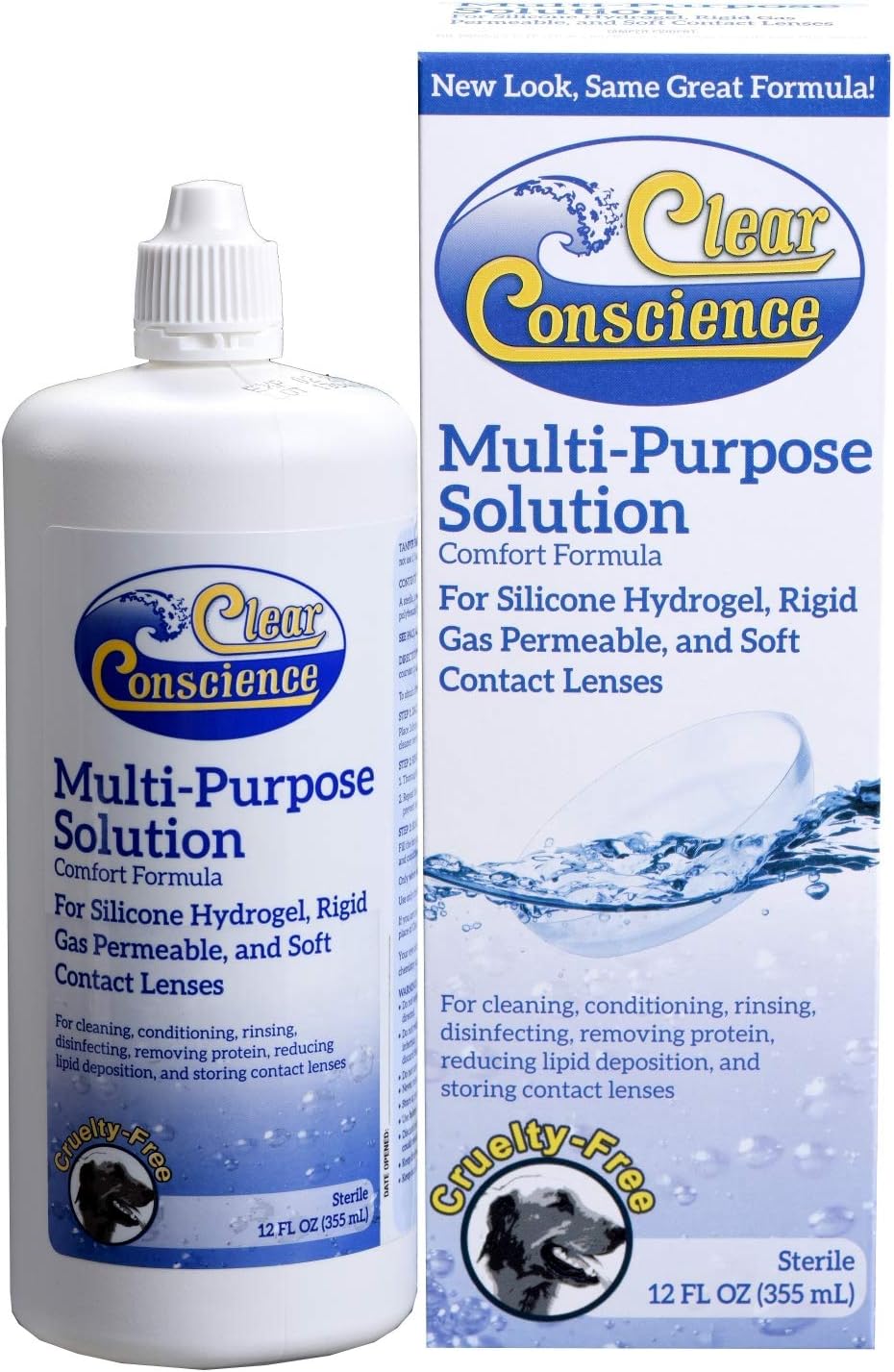 Clear Conscience, Contact Lens Solution Travel, 3 Fl Oz, 2 Pack Health & Personal Care