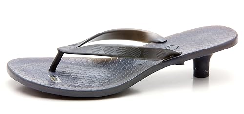 kitten heel jelly flip flops