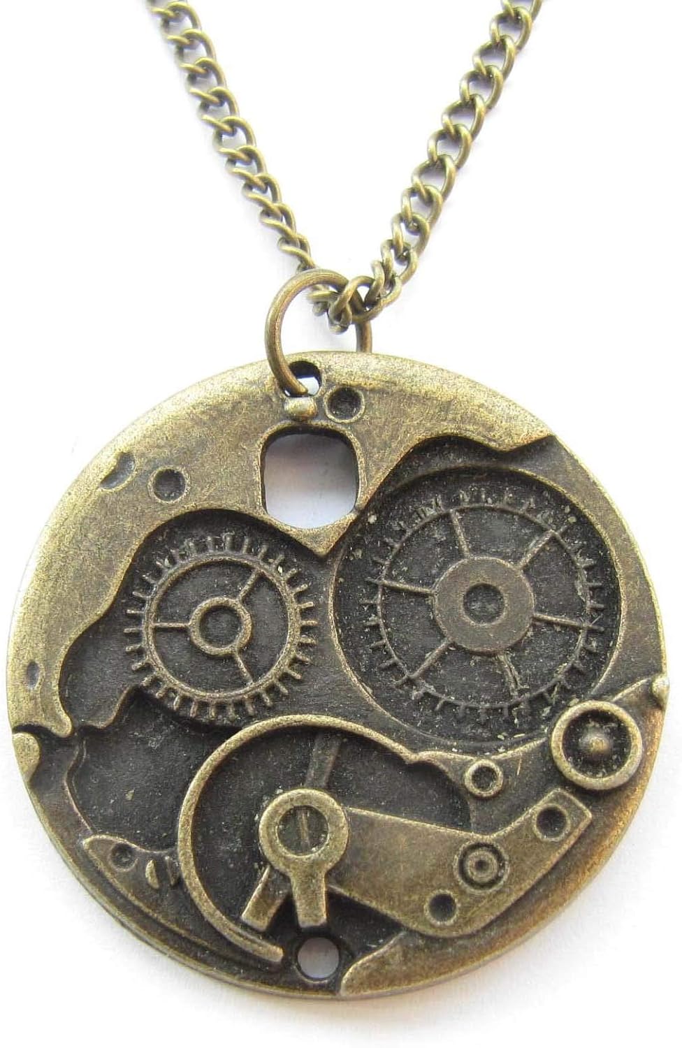 Gear Necklace Gear Charm Necklace Gear Jewelry Cog Necklace Steampunk