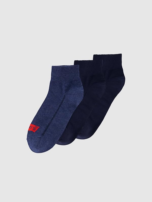 LEVIS Recycled Cotton, Quarts de Chaussettes Mixte, denim, 43/46 — photo 2 sur 4