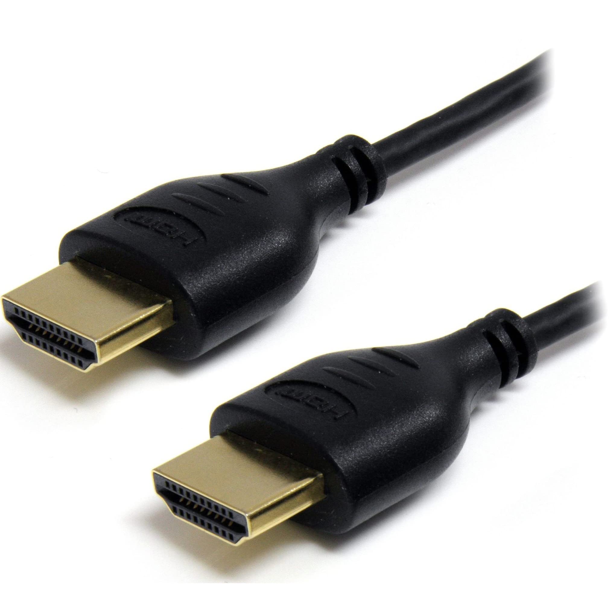 StarTech.com 6ft Slim HDMI Cable - 4K High Speed HDMI Cable with Ethernet - 4K 30Hz UHD HDMI Cord - 10.2 Gbps Bandwidth - HDMI 1.4 Video / Display Cable 36AWG - HDCP 1.4 - Thin HDMI Cable (HDMIMM3HSS)