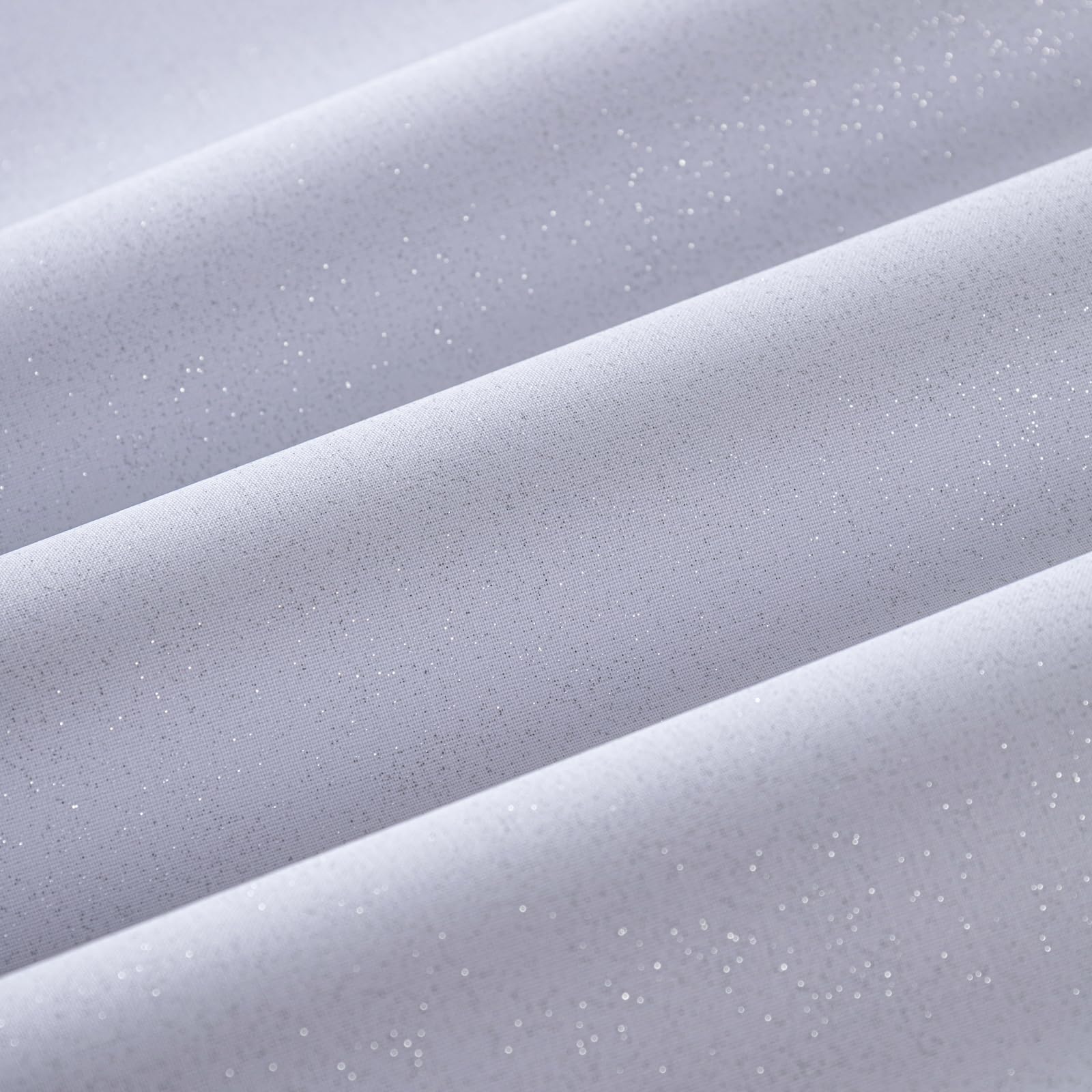 Wooqu Book Cloth, Fabric Surface and Paper Backed, Easy to Use, Strong, 17x29”, for Book Binding, Glitter White