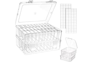 HaiFafafaing 62 Pcs Bead Storage Box for Jewelry Making Mini Rectangle Charms Organizer Plastic for Small Bead Organizers Storage Containers 2 Large Boxes for DIY Art Craft Bracelet Making