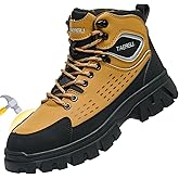 TAERGU Steel Toe Work Boots For Men 6" Waterproof Safety Boots Indestructible Industrial Boot Mens Steel Toe Shoes Botas De Trabajo