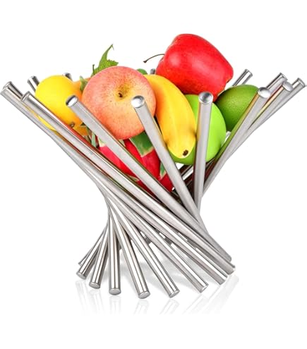 Rudra Industries Stainless Steel Fruits & Vegetable Basket,Fruits